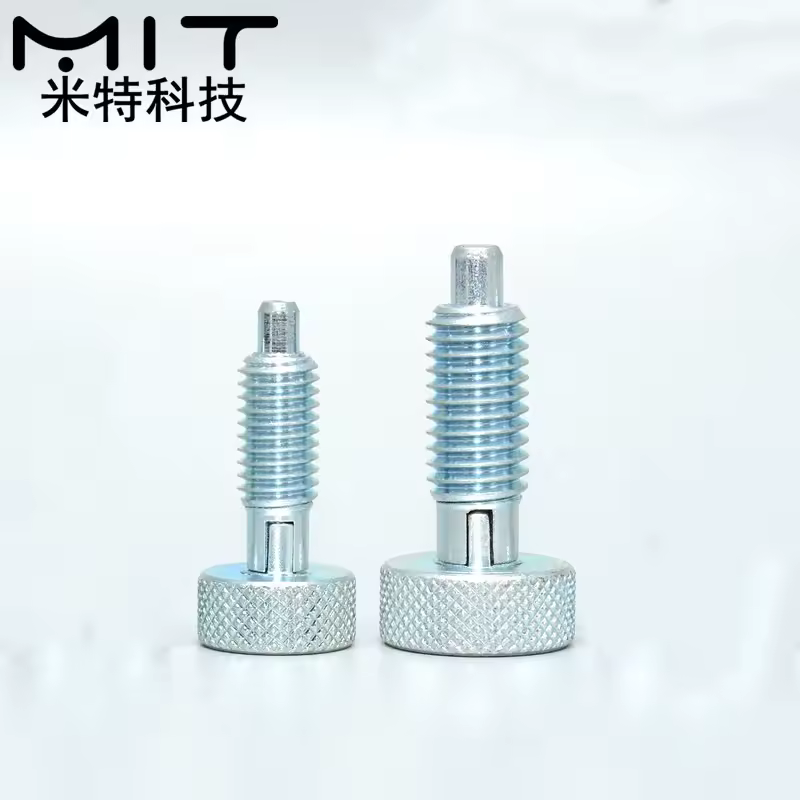free shippping1pc M6 Rest Position Indexing Plungers Manual Retractable Plunger Index Dowel Locking Spring Screw  M8 M10 M12 M16