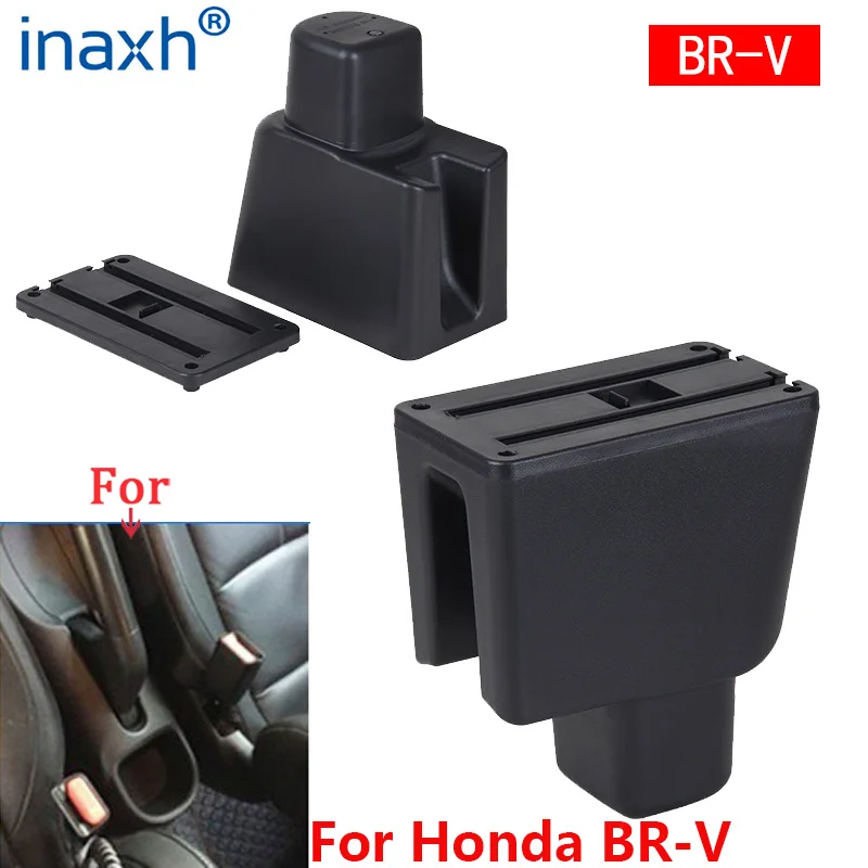 For Honda BR-V Armrest For Honda BRV Car Armrest box central Store content Storage box Arm Auto parts USB Charge