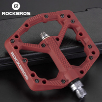 ROCKBROS Ultralight Bmx Bicycle Pedals Waterproof Bike Pedals Non-slip  Nylon Flat Platform Cycling Pedals Bike Part Accessories