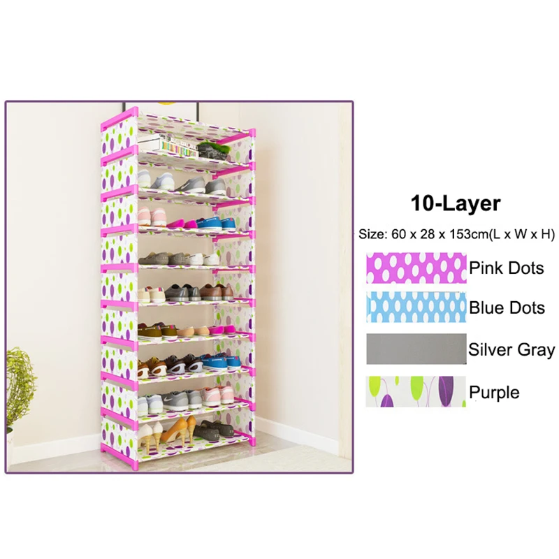 Muitilayer Shoe gabinete Thickened Iron Tube Shoe Organizer Rack Simple Assemble Shoe Rack Home Furniture Shoe Storage Cabinets