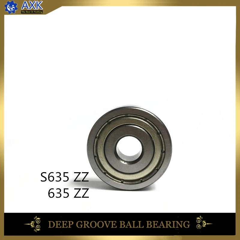 

635ZZ S635ZZ Bearing 5*19*6 mm 10Pcs ABEC-1/ABEC-5 Grade R1950ZZ 635Z Miniature 635 ZZ Ball Bearings