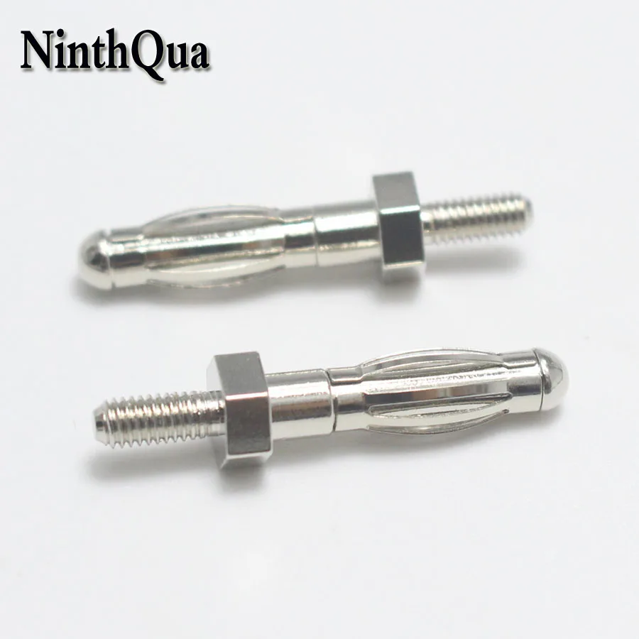 1pcs 4mm banana Plug with M3 Thread Panel Mounting Lantern Type Terminal Connector for Copper Posts