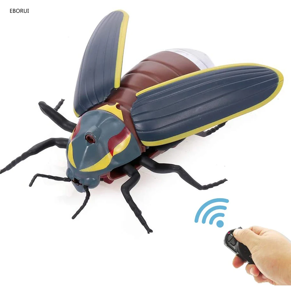 EBORUI RC Firefly Infrared Sensing Simulated Firefly Toy Remote Control Firefly Toys Portable RC Toy Gift for Kids