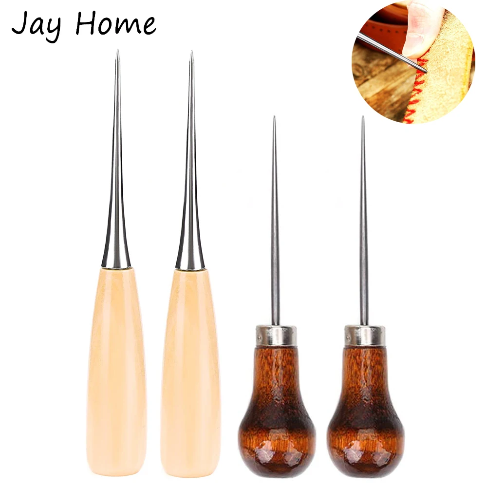 

2/1 шт. кожаный ремесленное шило инструменты Кожа дырокол деревянная ручка инструмента Gourd колено Форма Швейные Шило для нитки для шитья кожи крафт