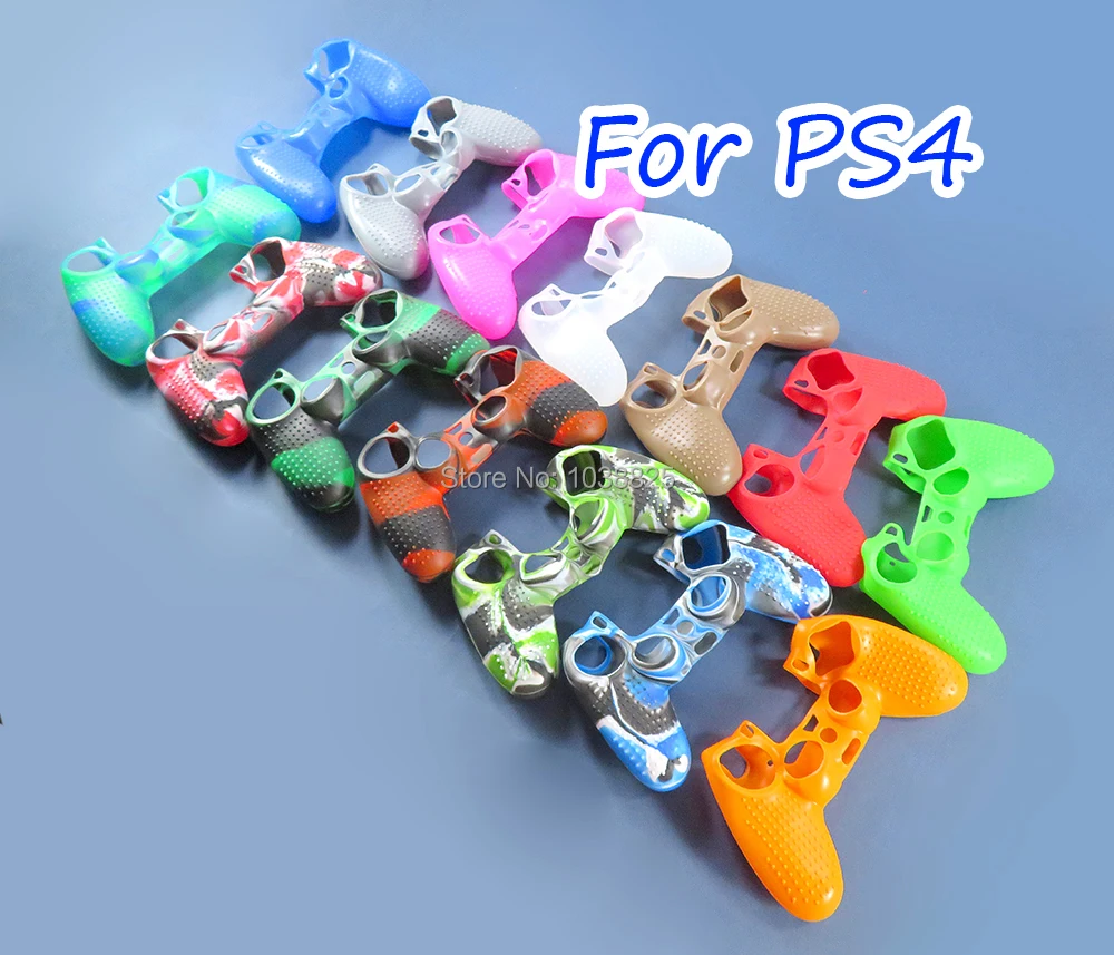 1 PC Anti-SLIP ซิลิโคนที่มีสีสัน Controller สําหรับ Sony PS4 Pro Slim Gamepad ผิวกรณี Controller