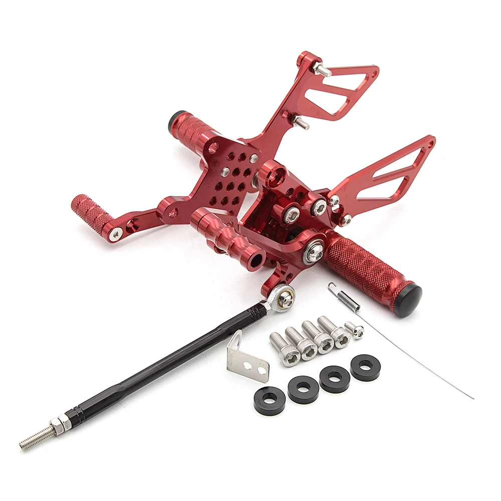 CNC Motorcycle Adjustable Rearset Footrests Foot Rest Footpegs Pedal For Suzuki GSXR1000 2000-2004 2000 2001 2002 2003 2004