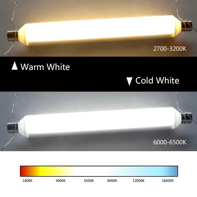 Imagem -05 - Led Espelho de Luz 8w Dupla Extremidade Tubo Luz 270 Graus Linestra Banheiro Parede Luz Ac85265v 10 Peças S19