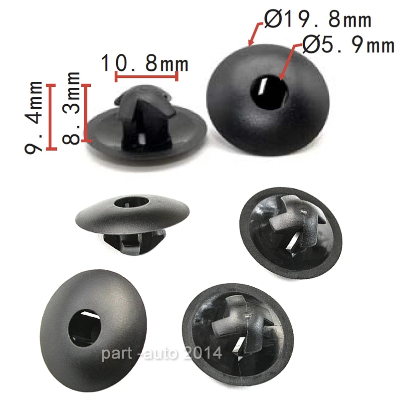 

100x / 500x OEM для VW AUDI A3 брызговик щит-брызговик зажим N90533301