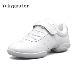 Dance Shoes Children Boy Girl Modern Soft Outsole Jazz Sneakers Aerobics Breathable Lightweight Kids Dancing Fitness Sport