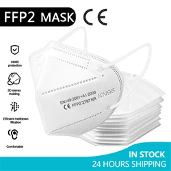 Masque pour hommes et femmes, lot de 10 à 100 pièces, certifié CE ffp2mascarillas Kn95, masques certifiés fpp2, masques respirants, ffpp2 PM002