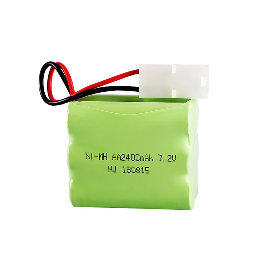 1-5PCS/Lot AA 7.2v 2400mah Rechargeable Ni-MH Battery Pack + 7.2v Charger For Rc toy Car Boat Gun Train Battery Airplane Boat