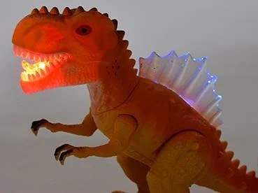 Il dinosauro elettrico per bambini gioca il giocattolo del modello di plastica animale di simulazione del suono luminescente