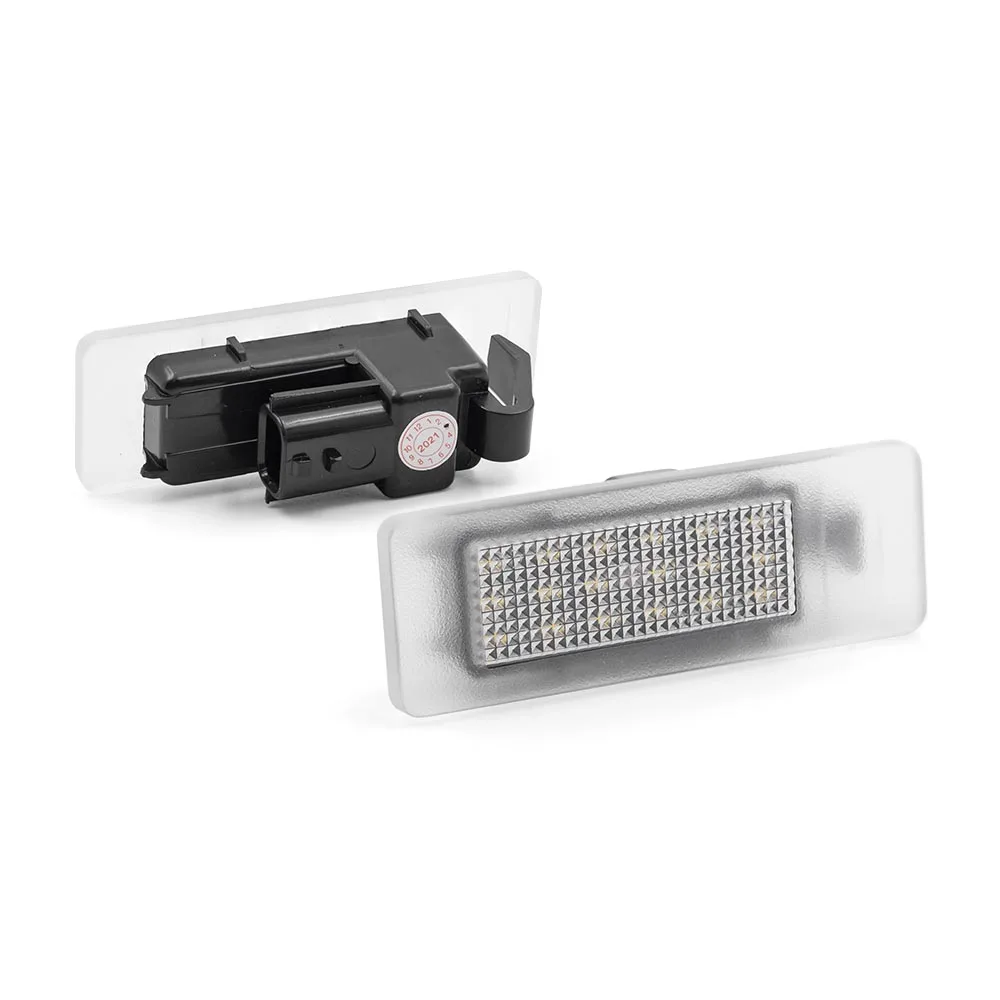 2X For Renault Megane 4 Scenic IV Twingo Kangoo Koleos MK2 Clio IV V Logan Sandero Dacia Duster LED License Number Plate Light