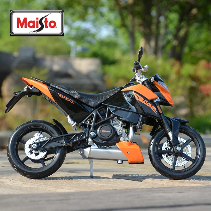 Maisto 1:12 KTM 690 Duke Orange Die Cast veicoli hobby da collezione modello di moto giocattoli