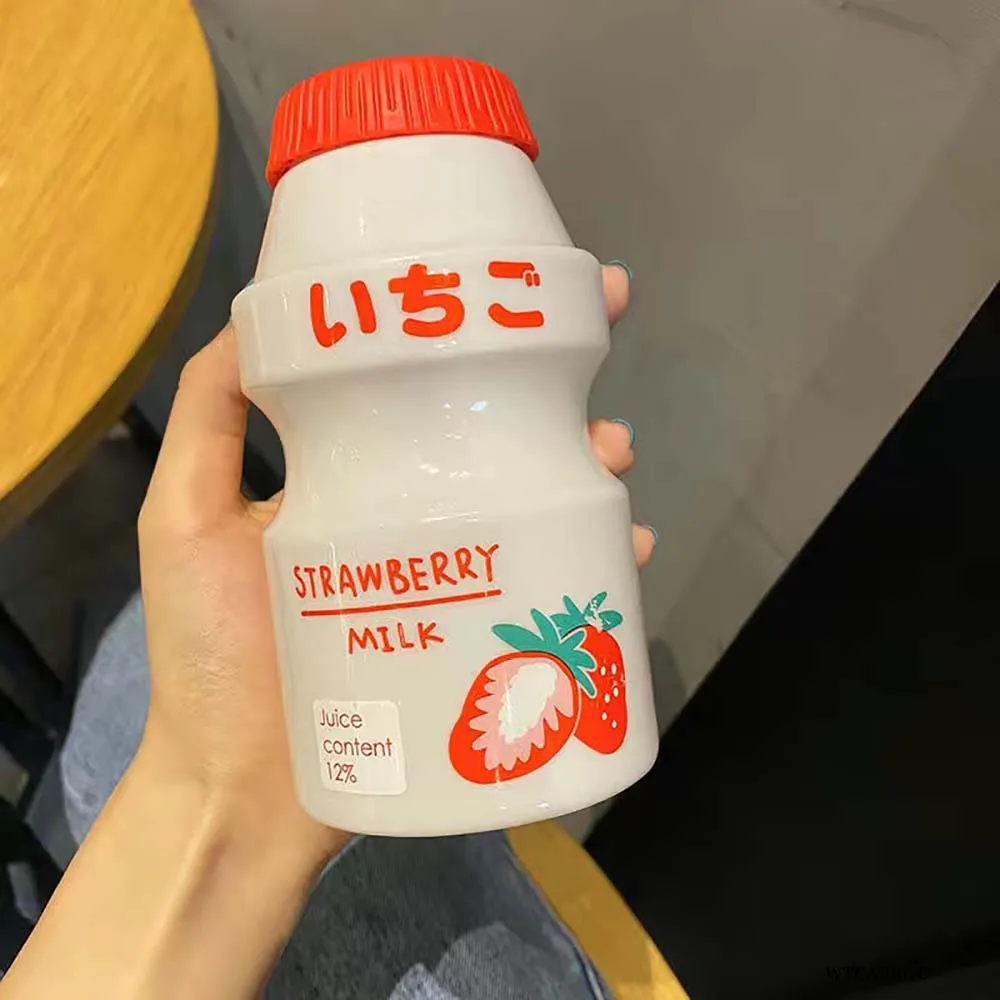 

480ML Cute Gourd Water Bottle For Water Bottles Milk Sports Portable Drink Drinking Of Infuser Fruit Lemon Plastic My Bottles