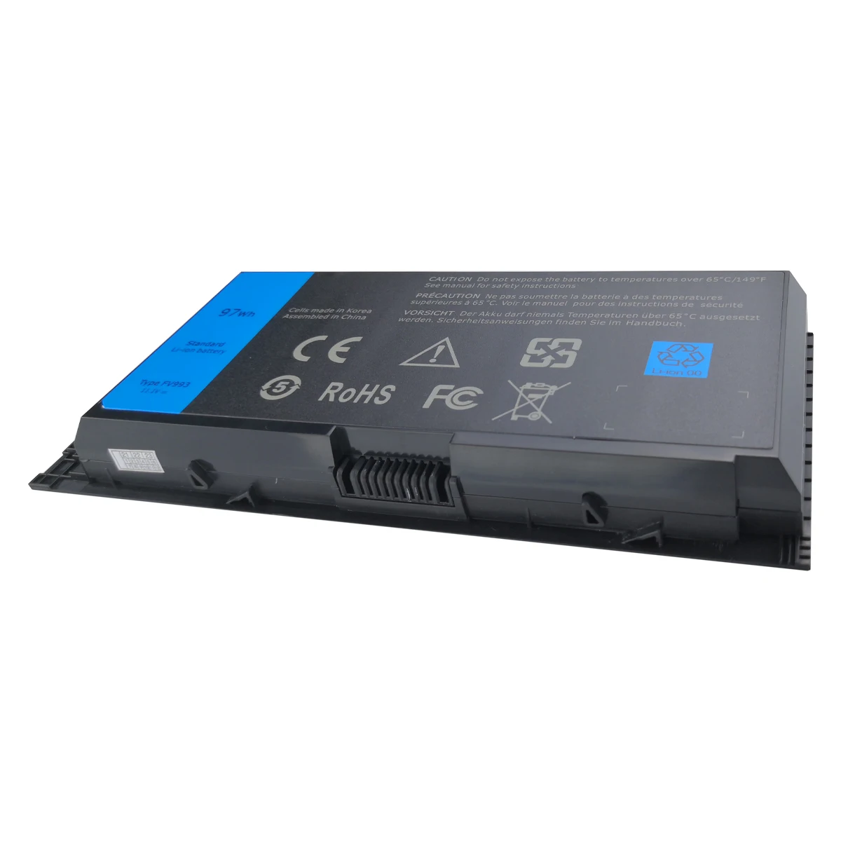 Batterie pour ordinateur portable DELL Precision, FV993, M6female, M6700, M6800, M4800, M4600, M4700 Series, FJJ4W, T3NRack, N71FM, ical6RC, R7PND, 3DJH7, 97vention M