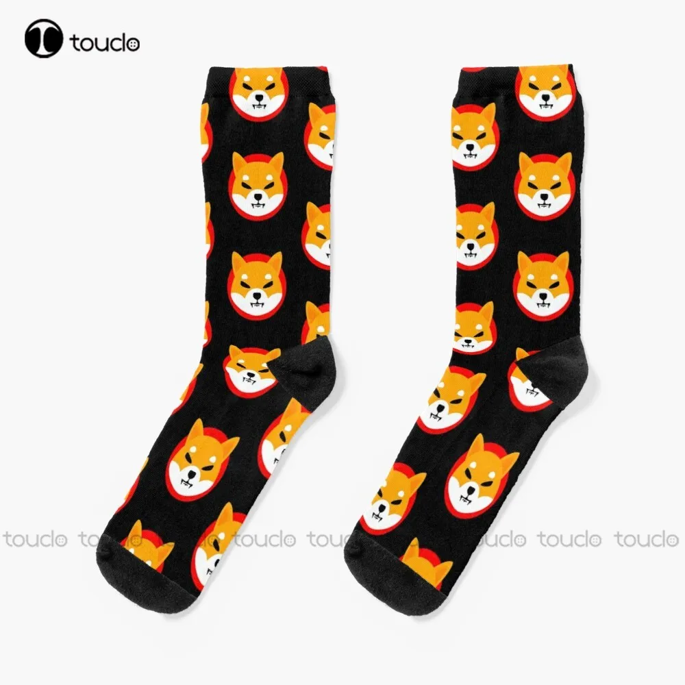 Shiba Inu Cryptocurrency - Shiba Inu Crypto Shib Socks Men'S Athletic Socks Personalized Custom Unisex Adult Teen Youth Socks