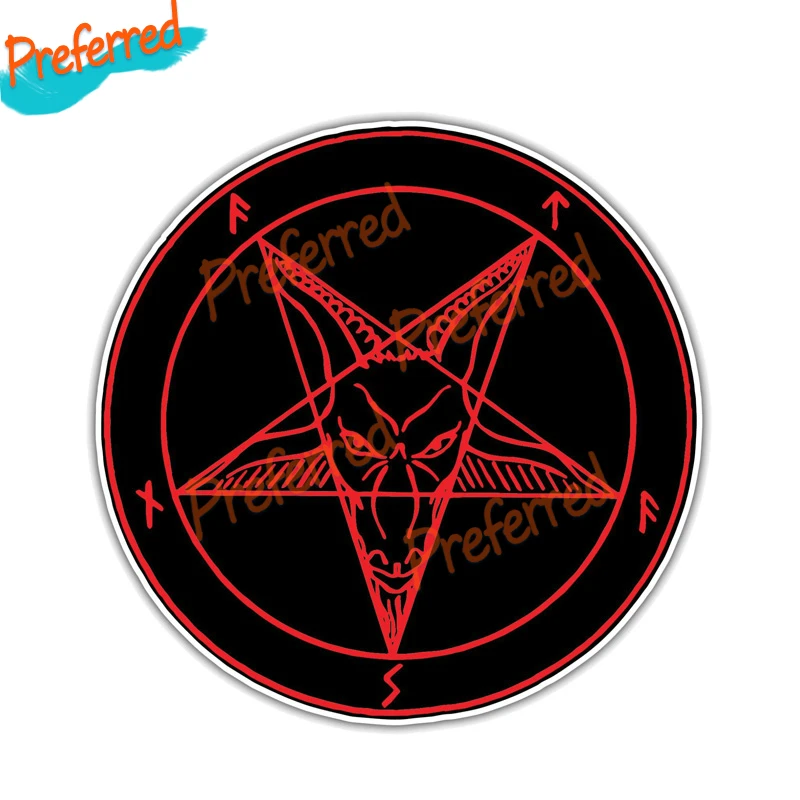 Funny Satan Devil Demon Evil Hell Decal Motocross Racing Laptop Helmet Trunk Wall Vinyl Car Sticker Die Cutting