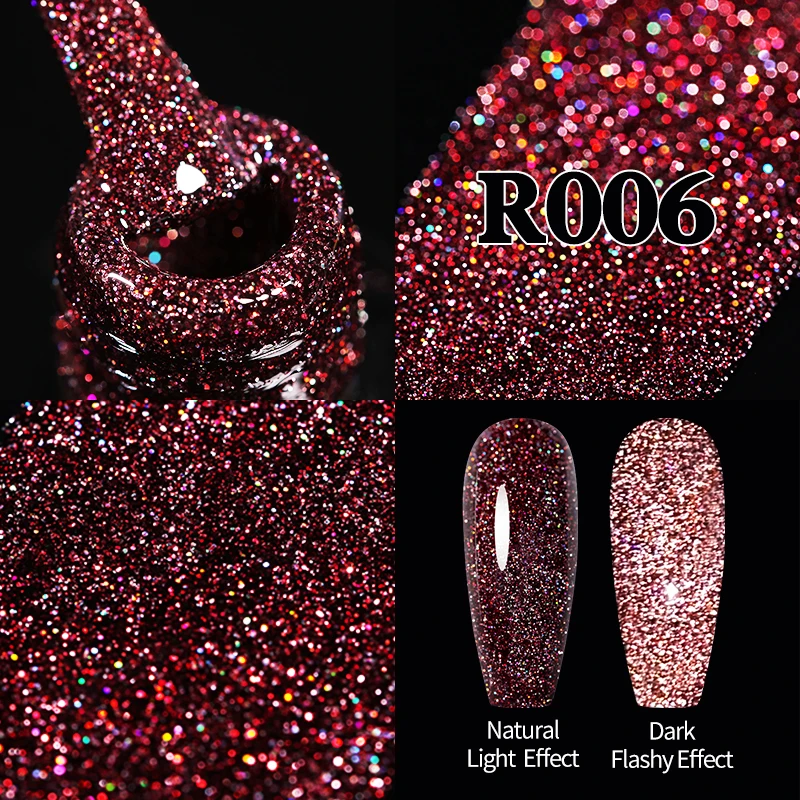 Ur Suiker Reflecterende Glitter Gel Nagellak Glanzende Nagelgel Semi-Permanente Nail Art Vernissen Voor Een Basislaag