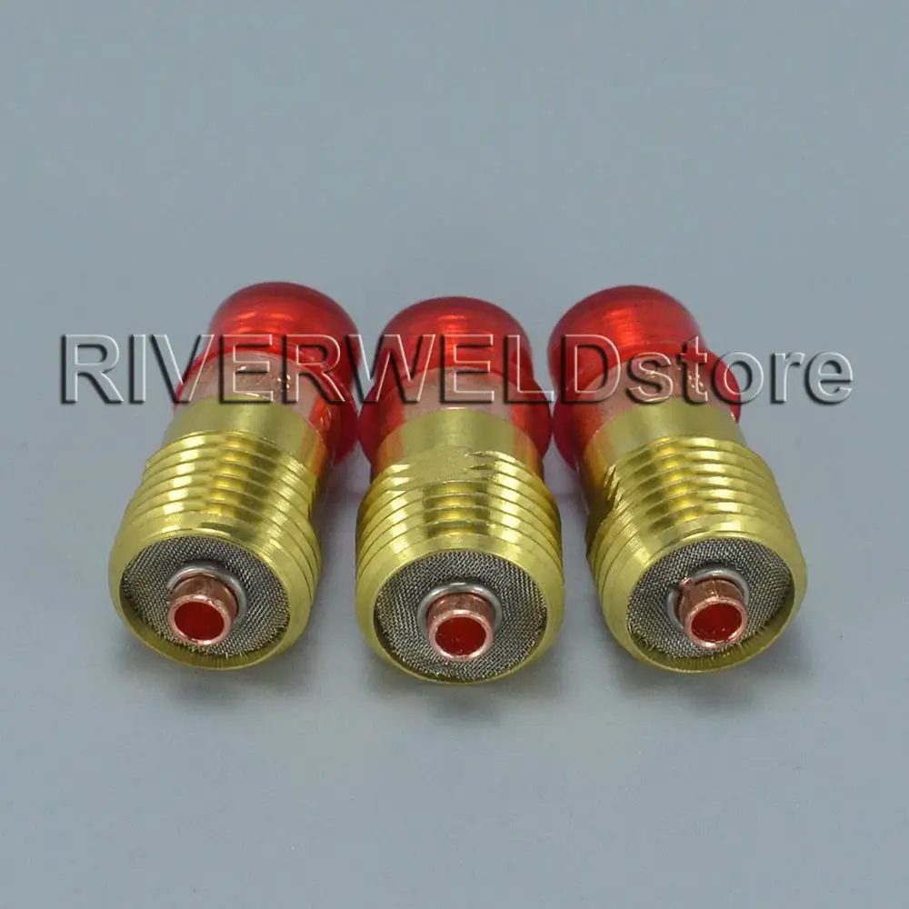 

17GL18 TIG Stubby Gas Lens 3.2mm Fit For SR WP 17 18 26 TIG Welding Torch 3pk