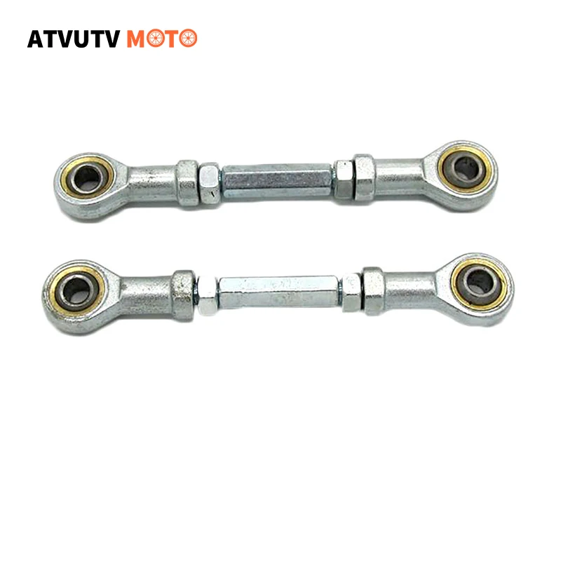 2pcs 8mm Steering Tie Rod kit Ball Joint For 49cc Electric Mini Kids ATV Go Kart Buggy Quad Bike Parts total 150mm