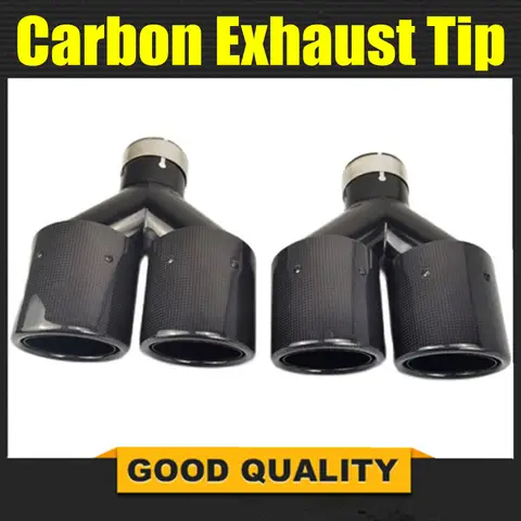 1PCS 63MM IN 89MM OUT 이중 탄소 섬유 + 스테인레스 스틸 akrapovic 배기 팁 배기 파이프 머플러 매트 블랙 배기 팁