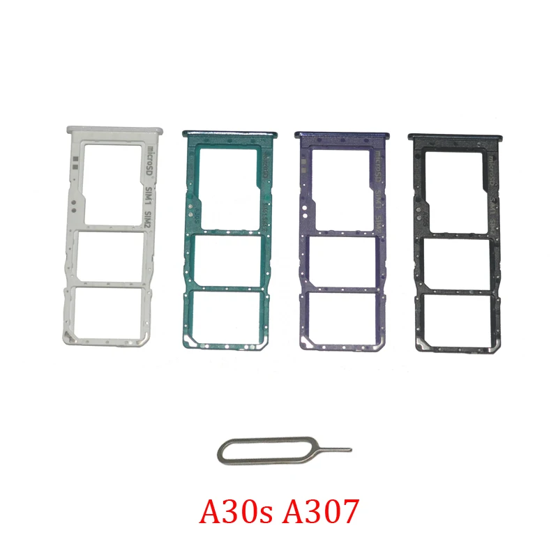 SIM Card Chip Tray For Samsung Galaxy A30S A307F A307G A307FN A307 Phone New Micro SD SIM Card Slot Holder Adapter