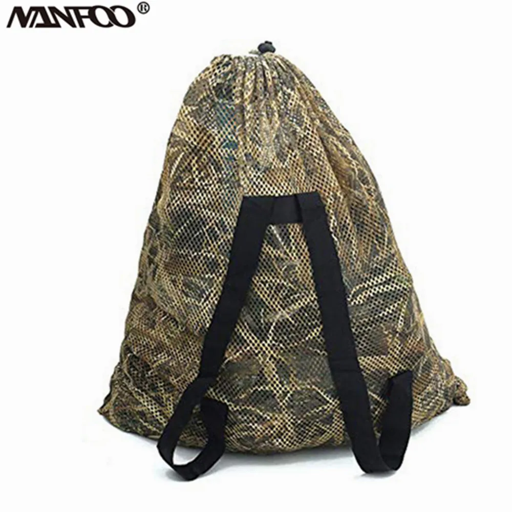 Borsa per esche da caccia professionale zaino per esche in maglia di Nylon resistente agli urti borsa leggera per la conservazione dell\'anatra da