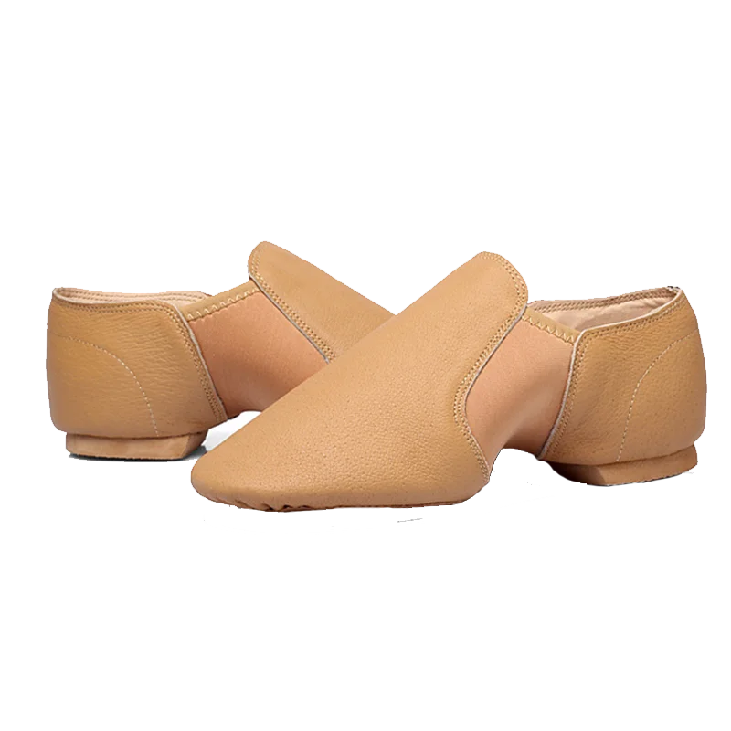 Neo Slip on Elast Geninue Pig Leather Dance Jazz Dancing Shoes Baby Child Adult Women Men Belly Modern Ballet Gym Jazzy Sneakers