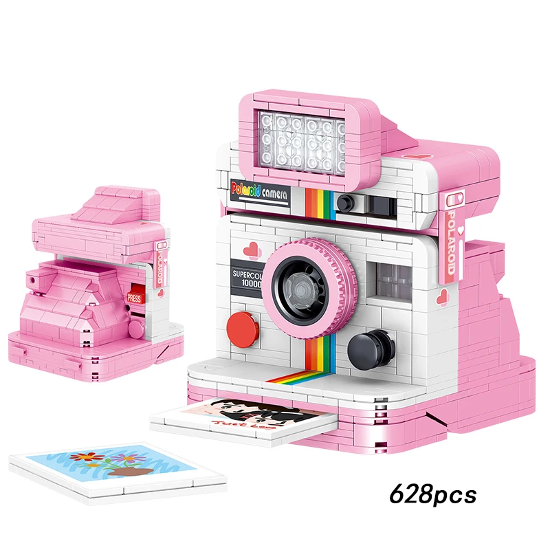 New Retro Camera Min Digital Camera Building Blocks Collecting Creative MOC Educational Toys Bricks Birthday Gifts For Kids Boys