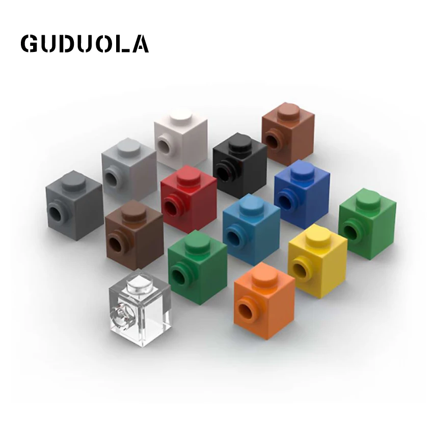 

Guduola Building Blcok Brick 1x1 with Stud on One Side 87087 Small Particle MOC Assembly Foundation brick high brick 80pcs/LOT