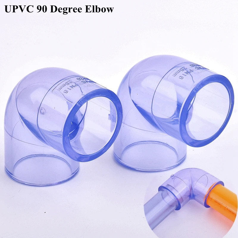 

UPVC Pipe Elbow Connector Watering Irrigation Hydroponics Planting Frame Socket Joint Adapter Aquarium Fish Tank Tube Fittings