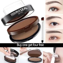 NEW Adjustable Eyebrow Stamp Kit Perfect Arch Eyebrow Shadow Powder Palette Eyebrow Seal Eye Brow Enhancers Eye Brow