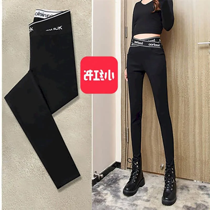 

Leggings women's outer wear autumn winter high waist stretch tight black pants new summer sport feet pencil magic trousers