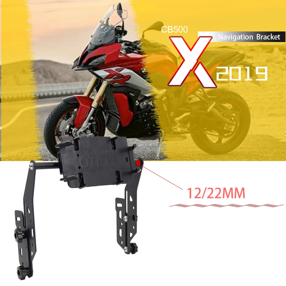 

New For Honda CB500X CB 500 X CB 500X 2019 Motorcycle Accessories GPS Navigation Plate Bracket Self-adjusting screen support