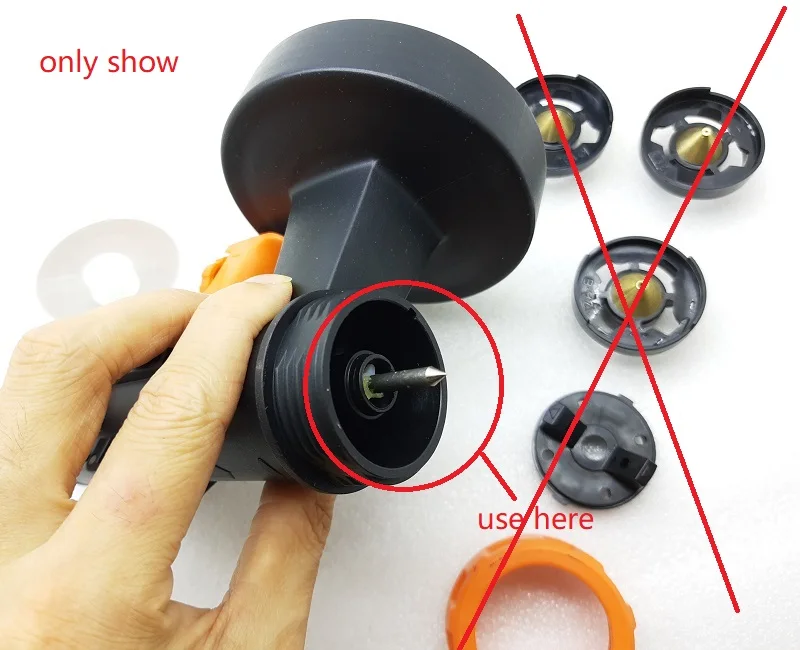 Imagem -05 - Agulha Reserva de Carretel de Metal para Pulverizador Elétrico Pistola de Pintura Spray Faça Você Mesmo Elétrico Sg9617st... 1pç