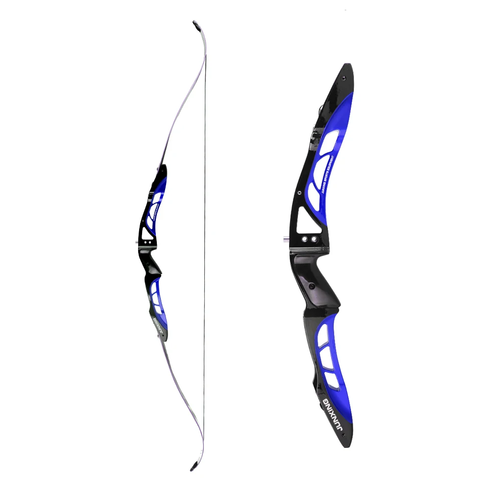 

68 Inches 18-40 Lbs Recurve Bow F165 Aluminum Alloy Blue Black Handle Maple Limb for Archery Hunting Shooting