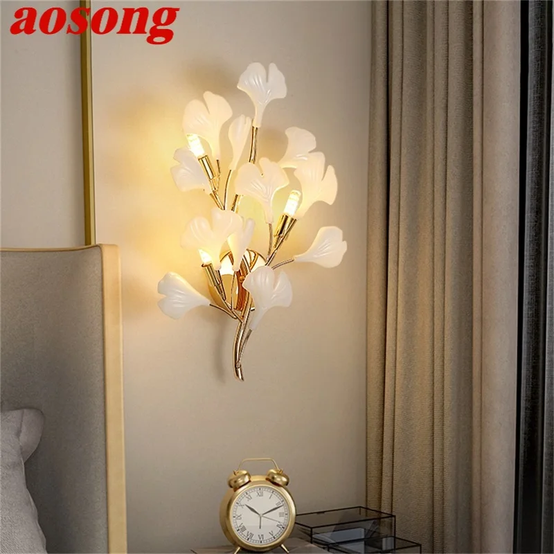 AOSONG Nordic Wall Lamps Creative Modern Lighting Firefly Decorative for Home Hotel Corridor Bedroom