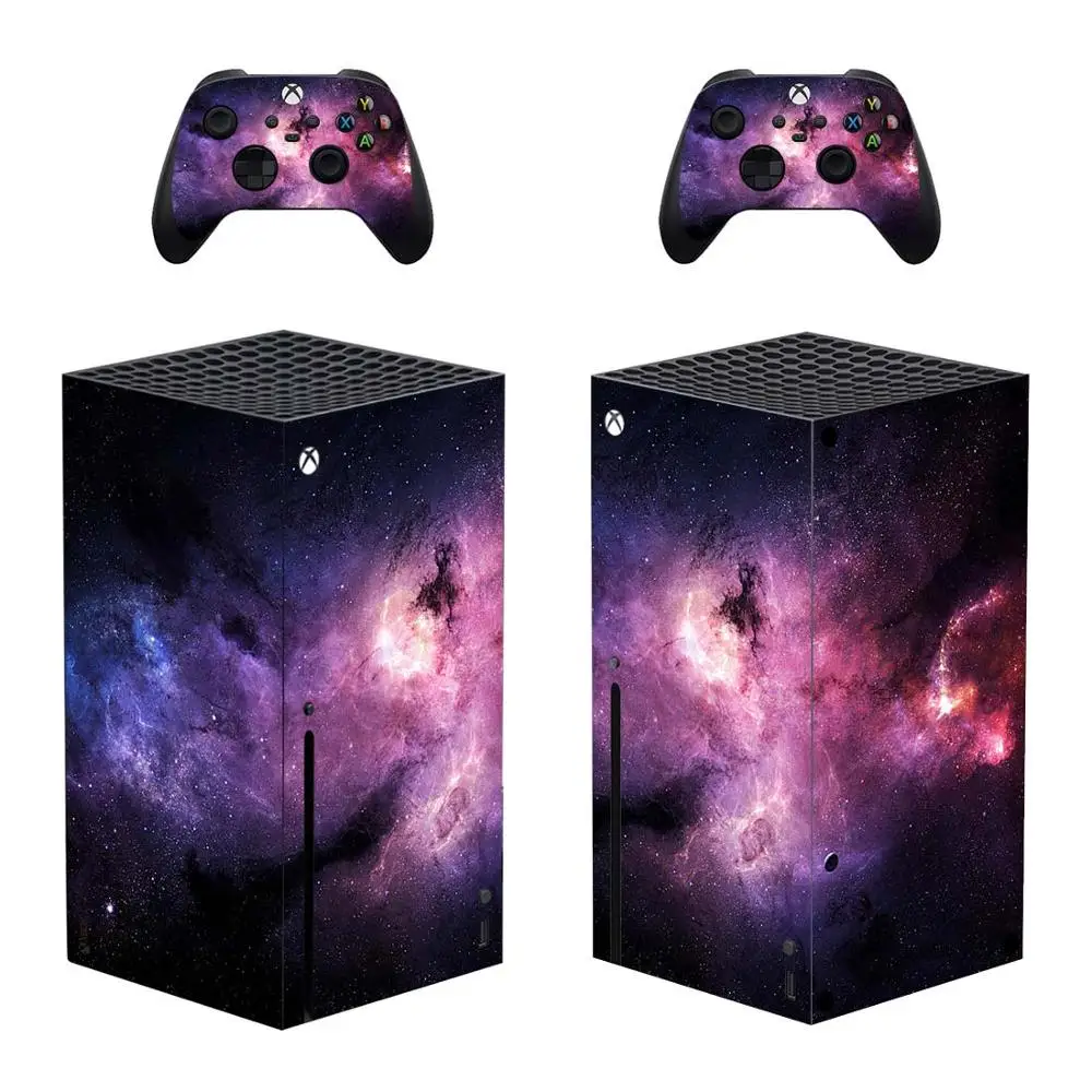 Starry Sky Cloud Skin Sticker Cover for Xbox Series X Console and Controllers Xbox Series X Skin Sticker Decal Vinyl