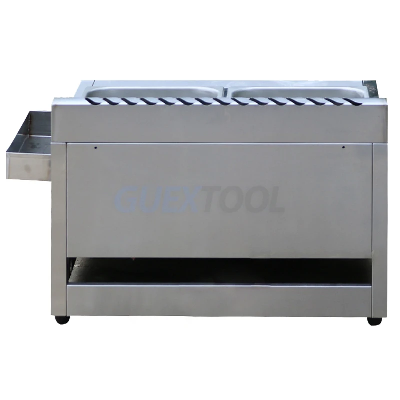 Commercial Gas Fryer Gas Fryer Energy Saving Double Cylinder Fryer Stainless Steel French Fries Fryer