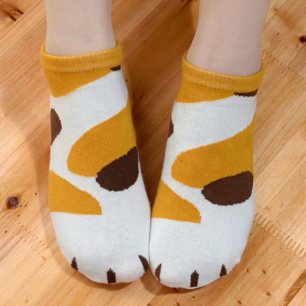 Kawaii Cotton Socks Cute Cats Kitty Claws Ankle Short Socks For Lady Girls Summer Spring Cartoon Funny Paw Socks Women