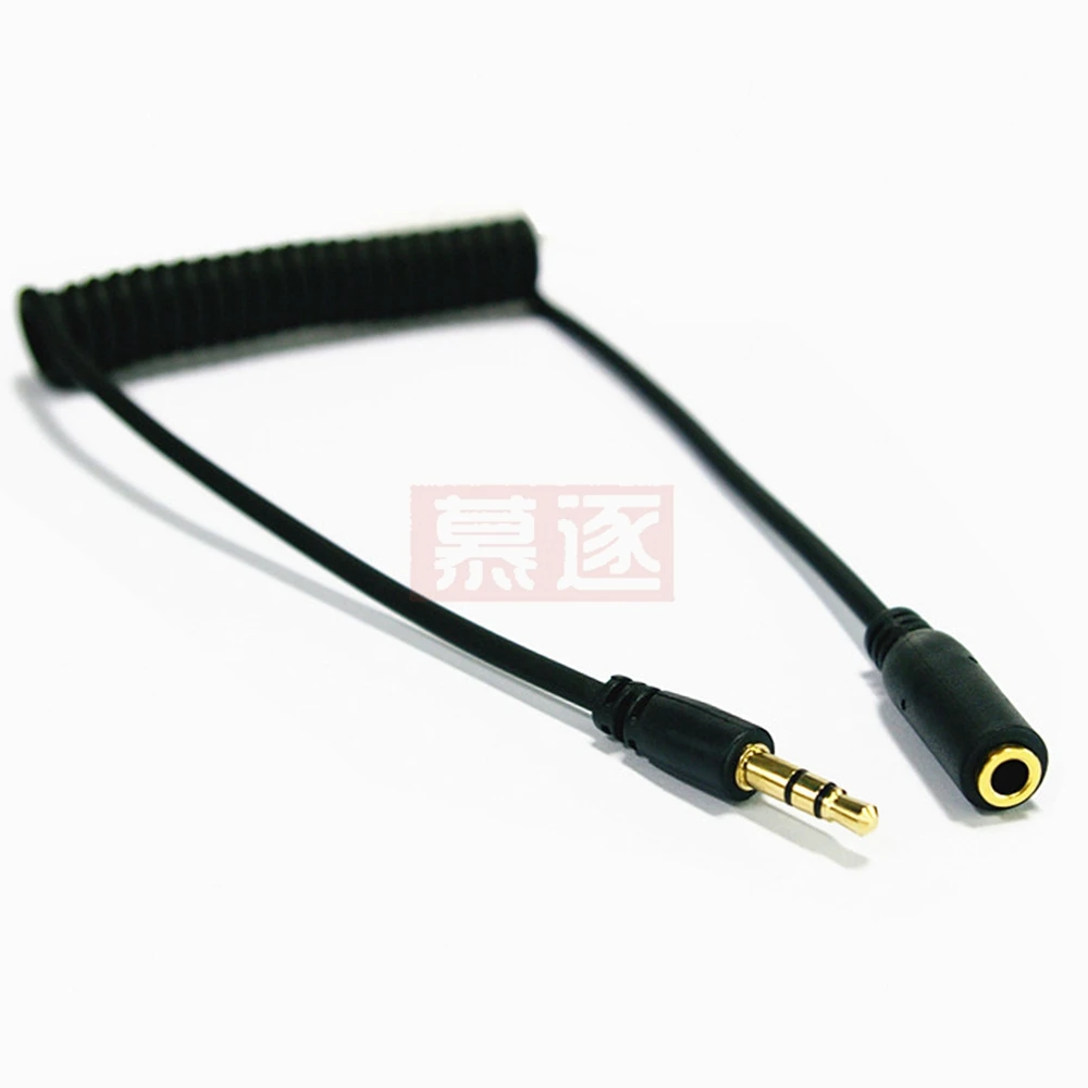 Аудиокабель 3,5 мм, разъем 3,5, штекер-папа, Aux-кабель, пружинный код наушников для автомобильного мобильного телефона
