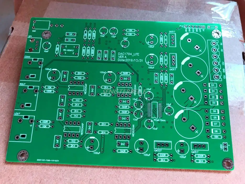ใหม่ PCM1794 SPDIF Hifi Coaxial Optical Fiber Audio DAC Decoder Board