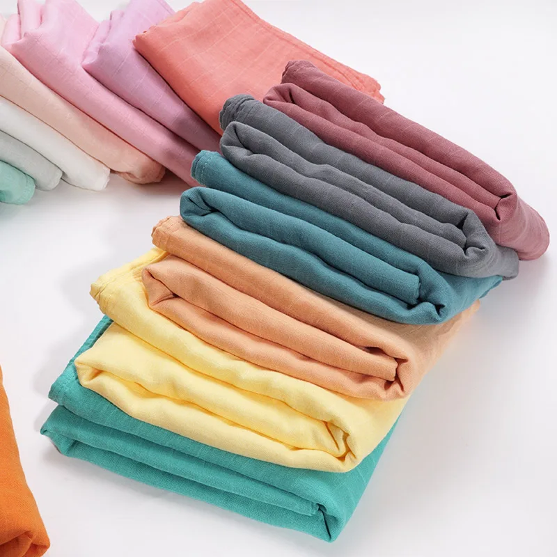 120*120cm 70% Bamboo 30% Cotton Baby Blanket Swaddle Wrap Sleepsack Stroller Cover Bath Towel Blanket Clothes For Newborn