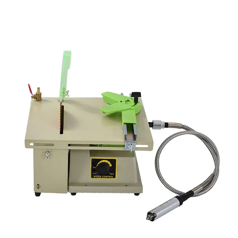 New Multi-function Desktop Mini Stone Polisher Grinding Engraving Jade Cutting Machine DIY Woodworking Table Saw 220V/110V 1380W