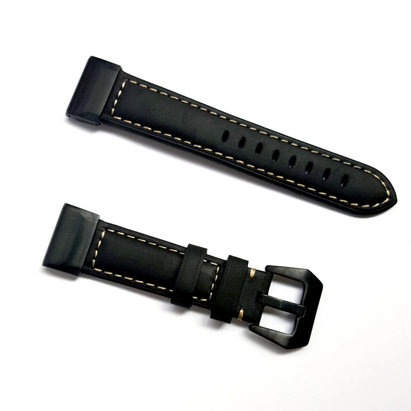 Handmade Crazy Cowhide Watchband For Garmin Fenix 7S 5S 6S 5 6 7 5X Plus 6X Pro MK1 Leather Strap Quickly 20/22/26mm Wristband