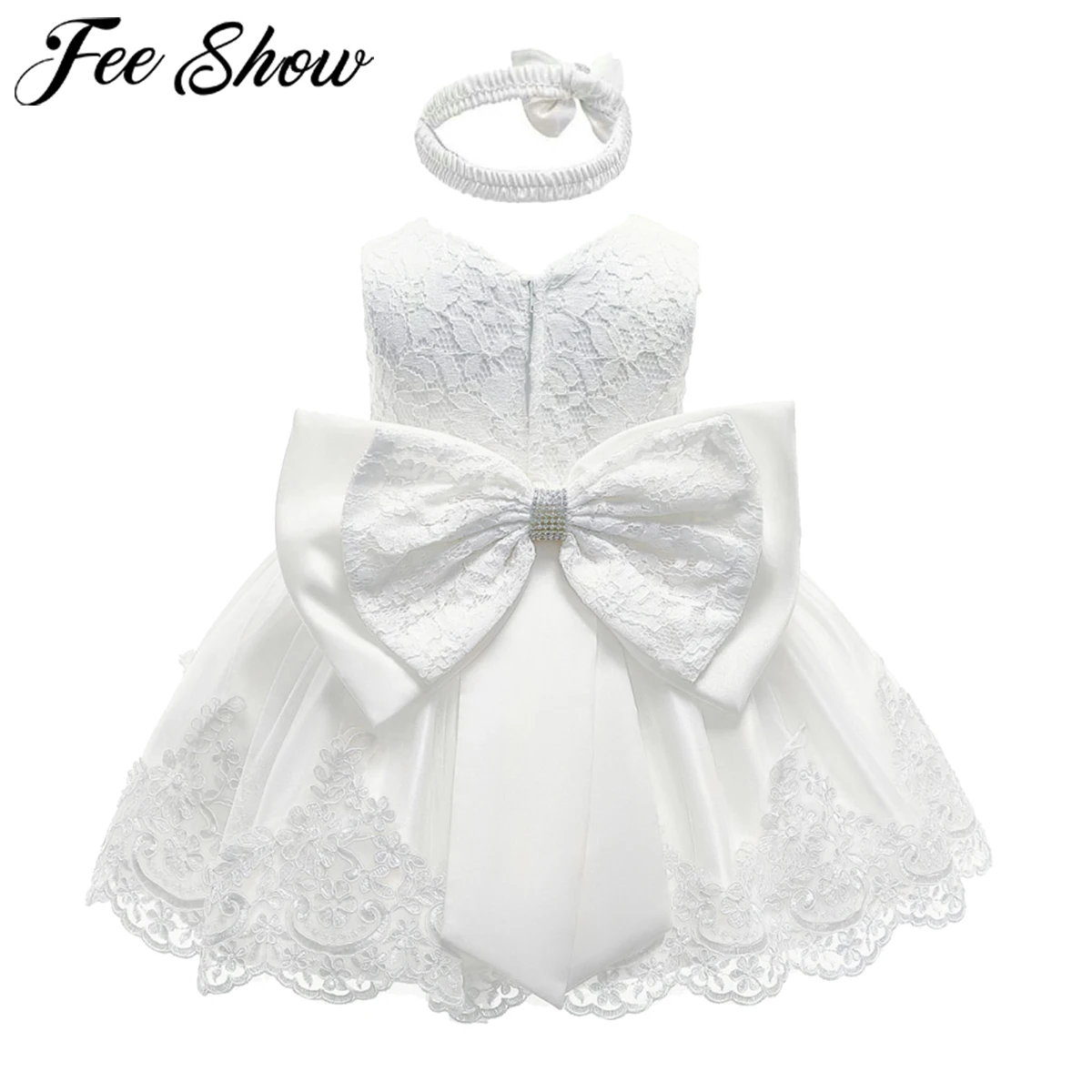 

Infant Baby Girls Dress Newborn Baby Christening Baptism Clothes Princess Wedding Dress For Baby First 1st Birthday Party Dresse