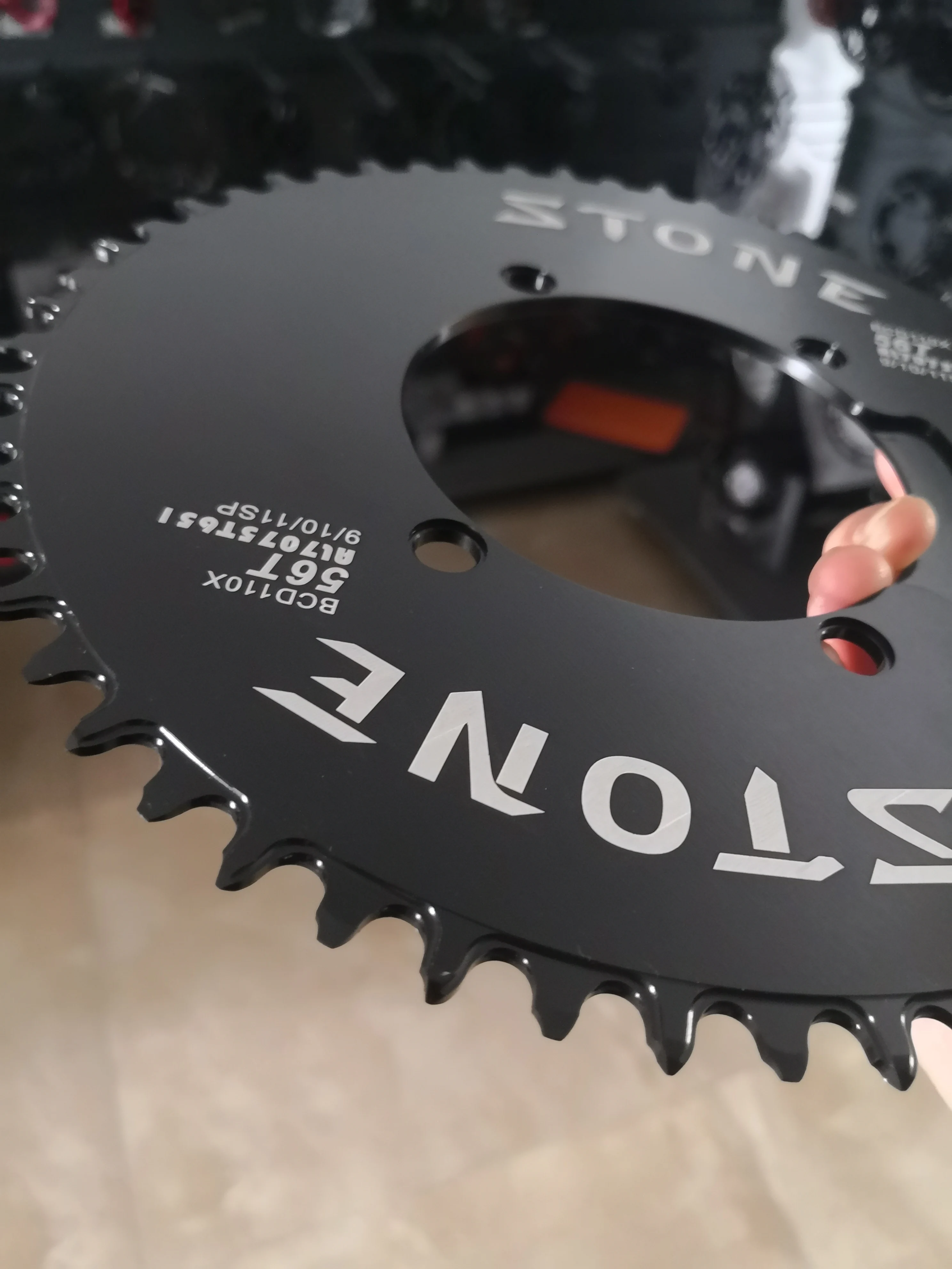 Anillo Aero Q para cadena, BCD110, círculo ancho y estrecho, para Shimano FC-4700, 5800, 6800, 9000, 1x System Chainwheel