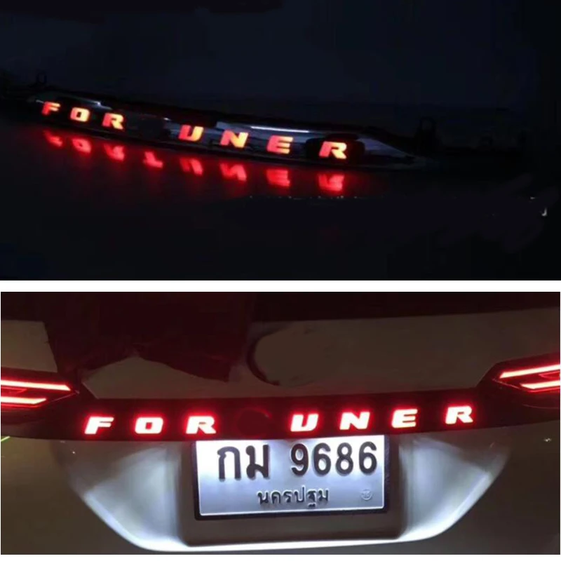 

Fit for FORTUNER 2016 Brake Light LED High Brake Light Rear Tail Light Brake Light Through Light