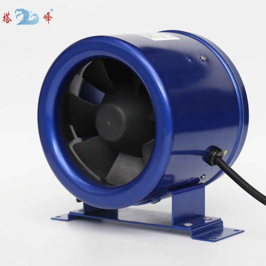 Ventola per condotto di controllo continuo giri/min da 250 mm di diametro Ventola in linea per ventilazione di scarico silenziosa da 10 pollici 150 W